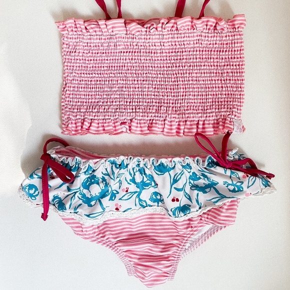 Milly Smocked Crop swim for girls - Picture 1 of 3